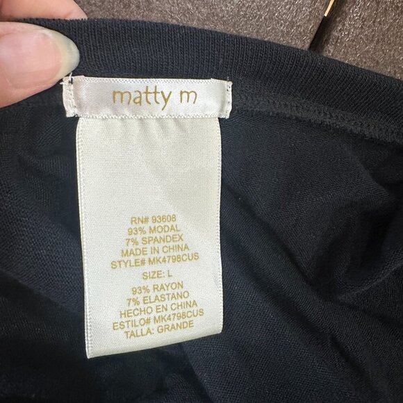 NORDSTROM Matty M Scoop Neck Front Seam Top Size Large - Picture 9 of 10